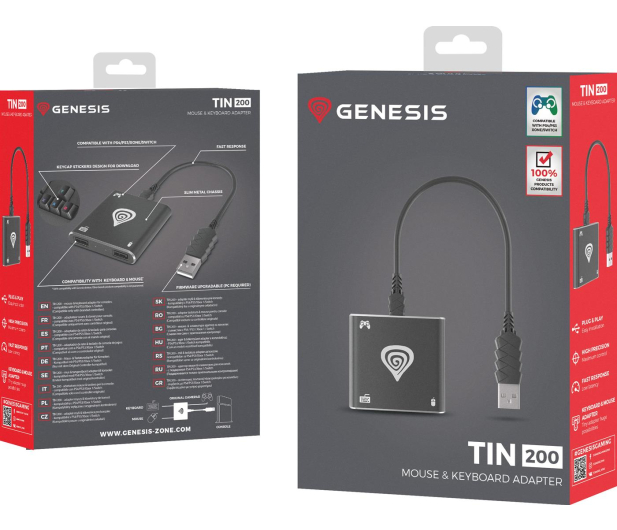 Genesis Adapter myszki i klawiatury Tin 200 do konsol - 1077635 - zdjęcie 5
