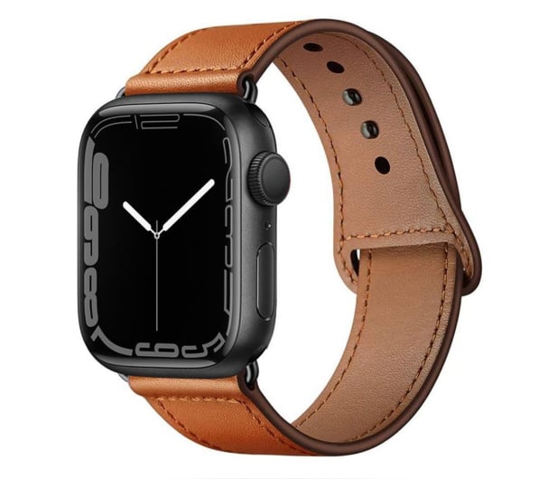 Tech-Protect Pasek Leatherfit do Apple Watch brown - 1089079 - zdjęcie