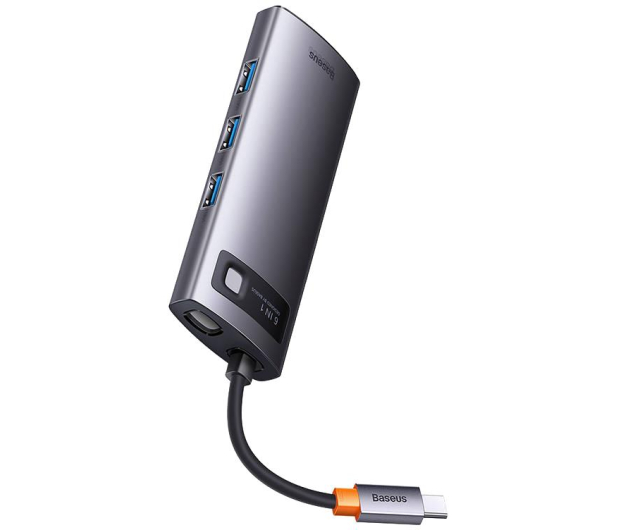 Baseus Hub USB-C 6w1 Metal Gleam Series - 1088618 - zdjęcie 4