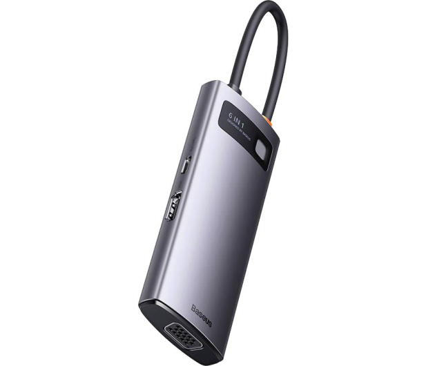 Baseus Hub USB-C 6w1 Metal Gleam Series - 1088618 - zdjęcie 3