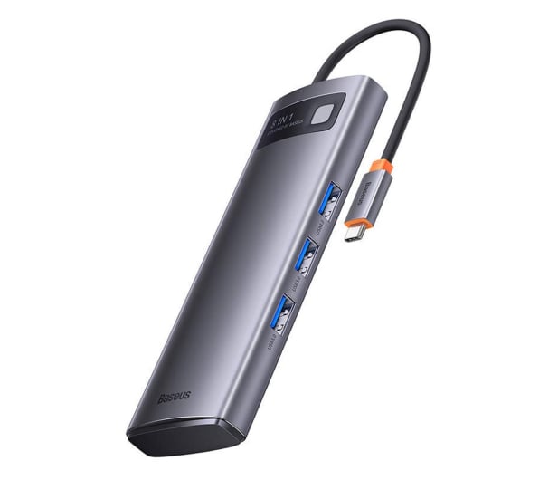 Baseus Hub USB-C 8w1 Metal Gleam Series - 1088613 - zdjęcie