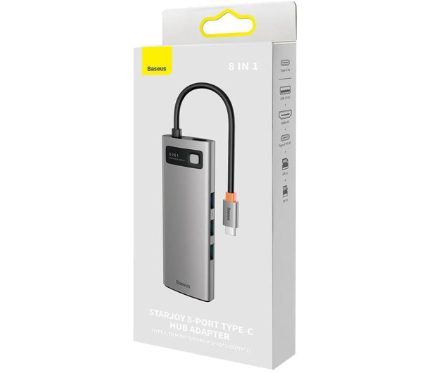 Baseus Hub USB-C 8w1 Metal Gleam Series - 1088613 - zdjęcie 6