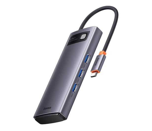 Baseus Hub USB-C 6w1 Metal Gleam Series - 1088617 - zdjęcie