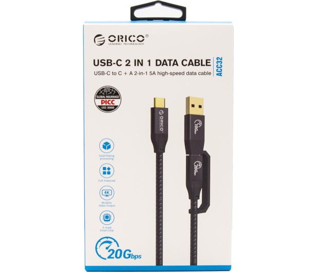Orico Kabel USB-C + USB-A 100W - 1090799 - zdjęcie 3