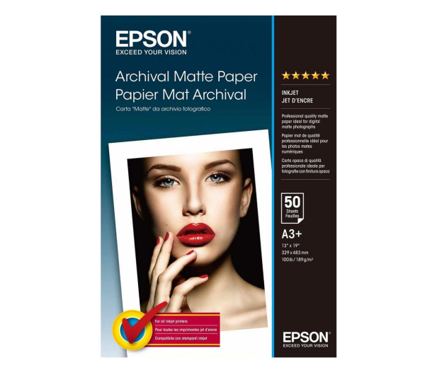 Epson Archival Matte Paper A3+ 189g/m² (50 ark.) - 1090819 - zdjęcie