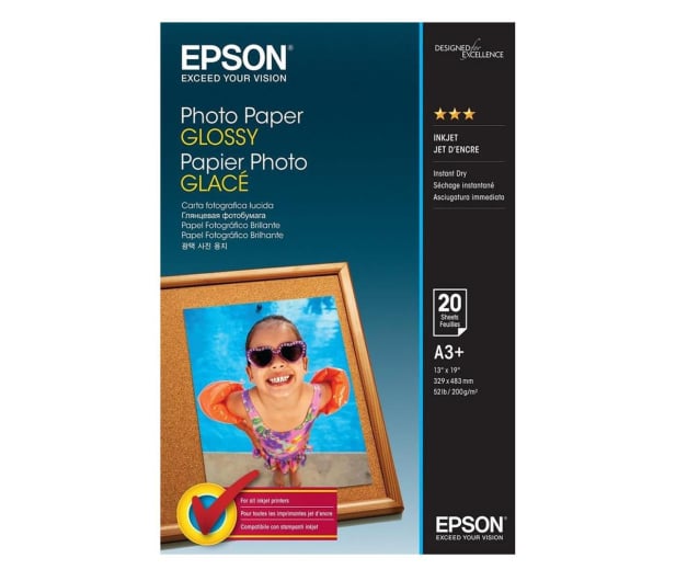 Epson Photo Paper Glossy A3+ (20 ark.) - 1090823 - zdjęcie