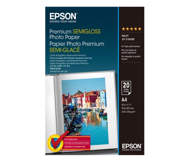Epson Premium Semi-Gloss Photo Paper A4 (20 ark.) - 1090787 - zdjęcie
