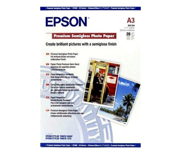 Epson Premium Semigloss Photo Paper A3 251g/m² (20 ark.) - 1090816 - zdjęcie