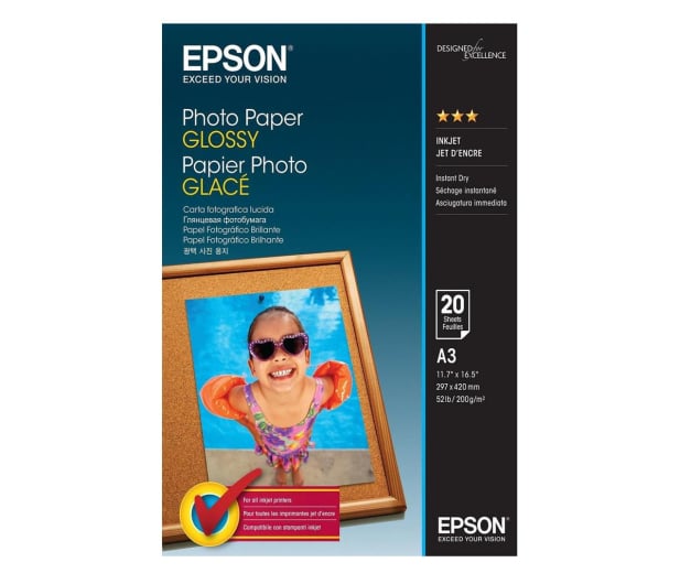Epson Photo Paper Glossy A3 (20 ark.) - 1090826 - zdjęcie