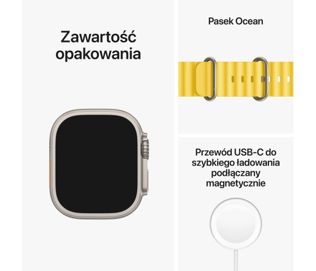 Apple Watch Ultra Titanium/Yellow Ocean Band LTE - 1070885 - zdjęcie 9