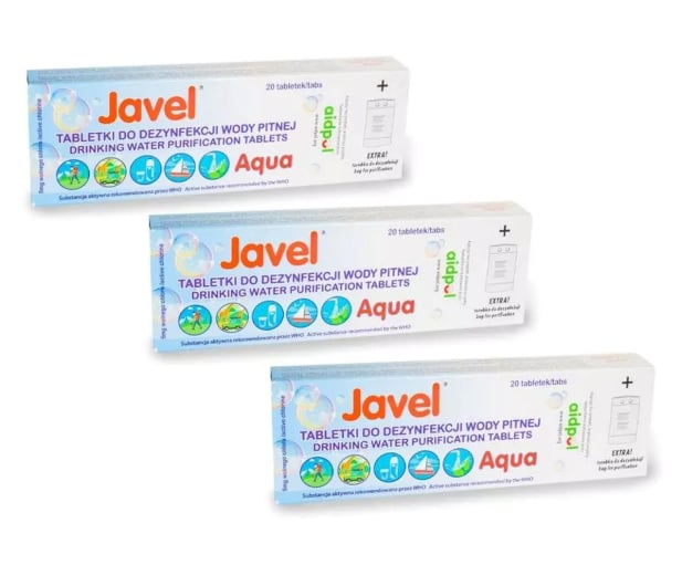 Javel Tabletki Javel Aqua do uzdatniania wody 60 szt - 1021594 - zdjęcie