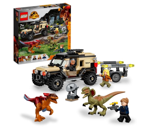 LEGO Jurassic World 76951 Transport pyroraptora i dilofozaura - 1090441 - zdjęcie 2