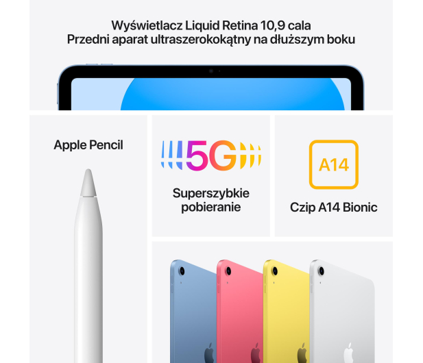 Apple iPad 10,9" 10gen 256GB 5G Blue - 1083283 - zdjęcie 6