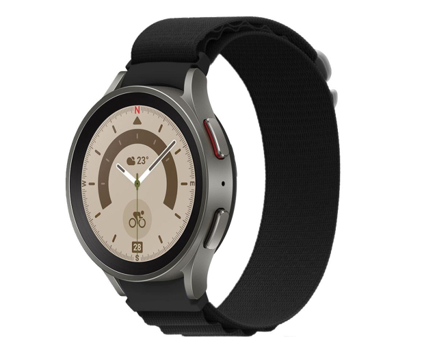 Tech-Protect Pasek Nylon Pro do Samsung Galaxy Watch 4 / 5 / 5 Pro black - 1093769 - zdjęcie 2