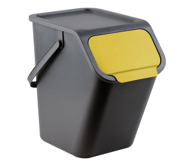 Practic BINI pojemnik do segregacji odpadów czarny/żółty - 1101072 - zdjęcie