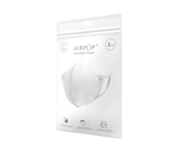 Airpop Maska antysmogowa Pocket 4szt. Biały - 1086371 - zdjęcie 3