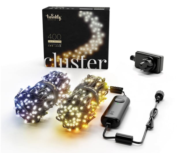 Twinkly Smart lampki - Cluster 400 LED Gold AWW - 1080516 - zdjęcie