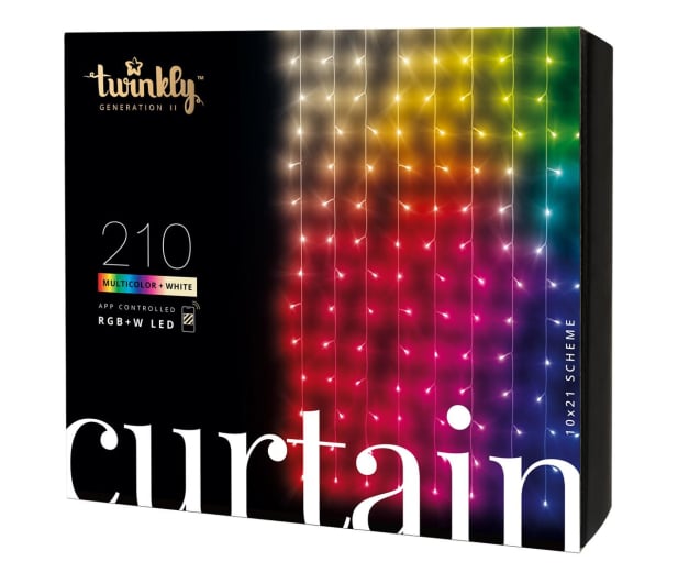Twinkly Smart lampki - Kurtyna 210 LED RGB+W - 1080510 - zdjęcie 1