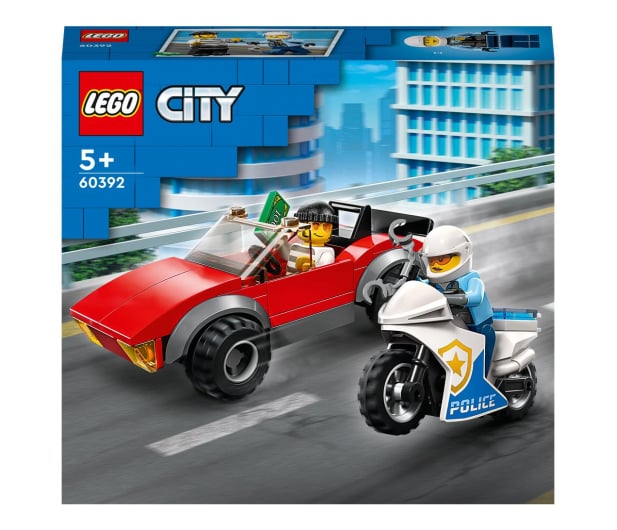LEGO City 60392 Motocykl policyjny – pościg za samochodem - 1091248 - zdjęcie