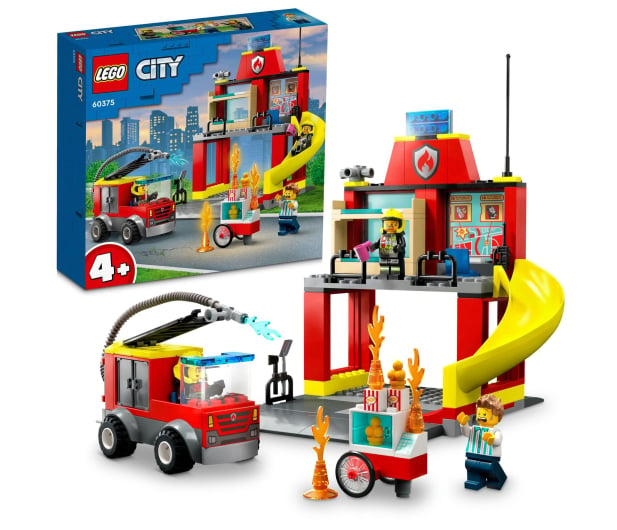 LEGO City 60375 Remiza strażacka i wóz strażacki - 1091241 - zdjęcie 9