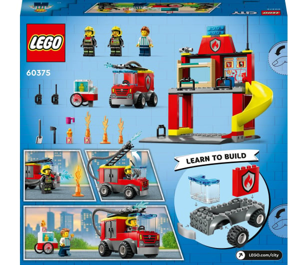 LEGO City 60375 Remiza strażacka i wóz strażacki - 1091241 - zdjęcie 10