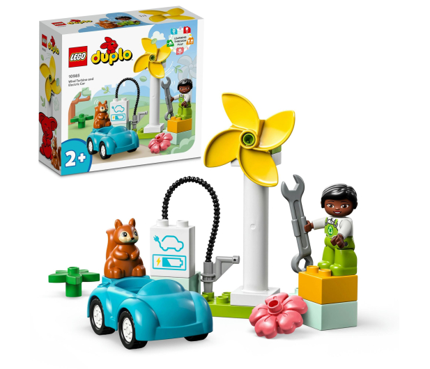 LEGO DUPLO 10985 Turbina wiatrowa i samochód elektryczny - 1091260 - zdjęcie 9
