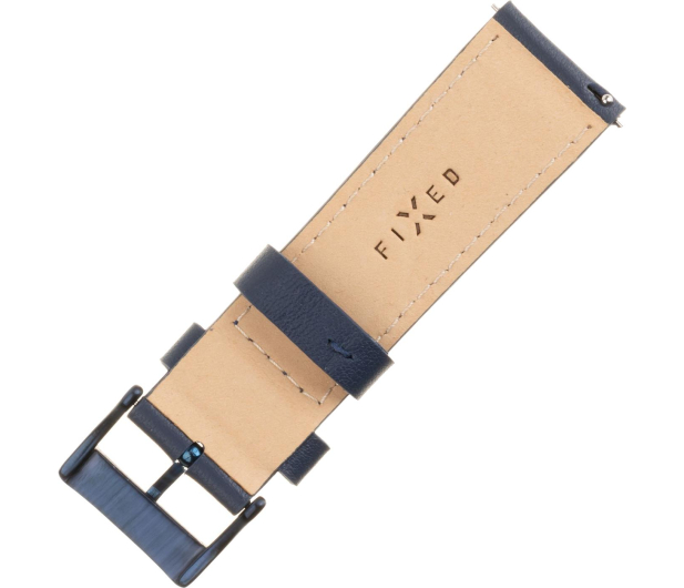 FIXED Leather Strap do Smartwatch (20mm) wide blue - 1087929 - zdjęcie 2