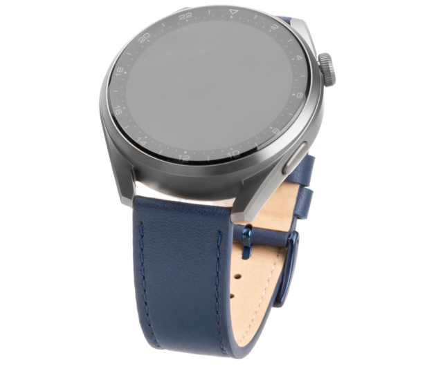 FIXED Leather Strap do Smartwatch (22mm) wide blue - 1087932 - zdjęcie 4