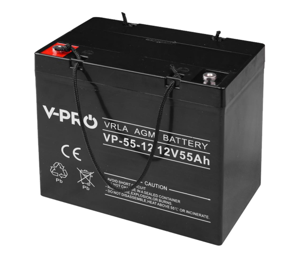 VOLT Akumulator AGM VPRO 12V 55 Ah - 1100436 - zdjęcie