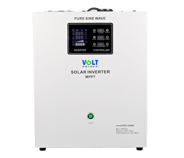VOLT Inwerter solarny SINUS PRO 2200 S 12/230V (1400/2200W) + 60A - 1100434 - zdjęcie