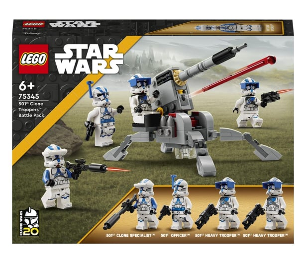 LEGO Star Wars 75345 Zestaw bitewny – żołnierze-klony z 501. legi - 1091282 - zdjęcie
