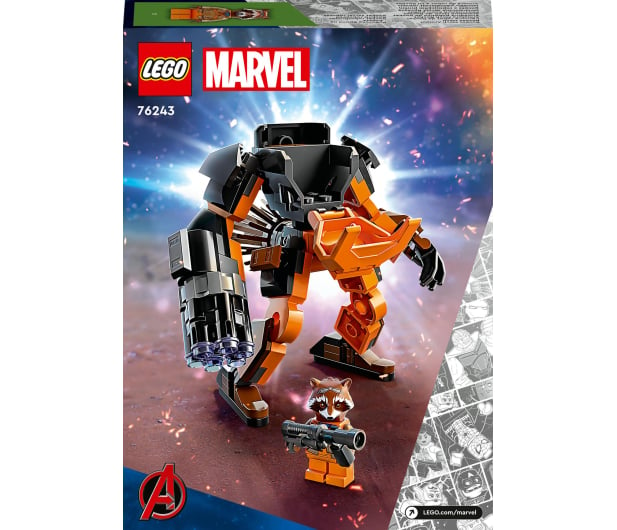 LEGO Marvel 76243 Mechaniczna zbroja Rocketa - 1091296 - zdjęcie 3