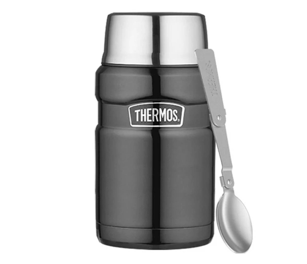Thermos Termos obiadowy Thermos King Food Jar 0.71L Gun Metal - 1016783 - zdjęcie