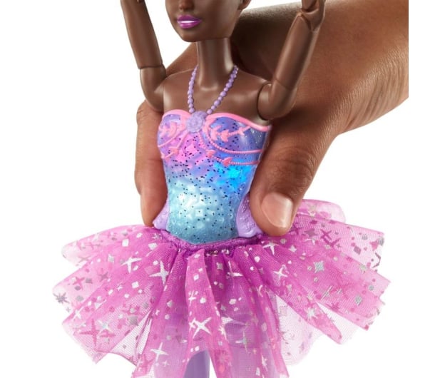 Barbie Baletnica Magiczne światełka Lalka Brunetka - 1101458 - zdjęcie 3
