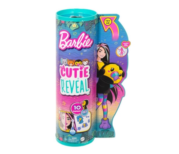 Barbie Cutie Reveal Lalka Tukan Seria Dżungla - 1102367 - zdjęcie 2