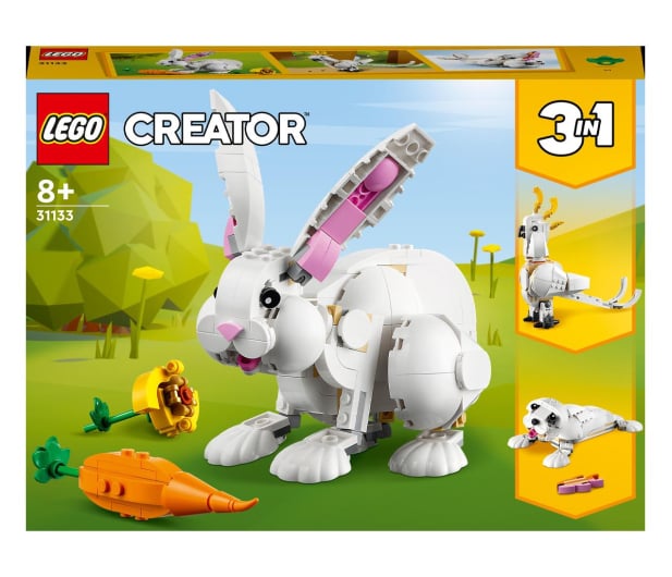 LEGO Creator 3 w 1 31133 Biały królik - 1090573 - zdjęcie
