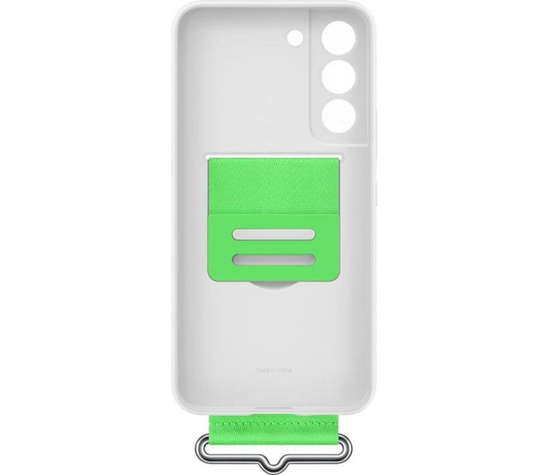 Samsung Silicone Cover z paskiem do Galaxy S22 białe - 718267 - zdjęcie 3