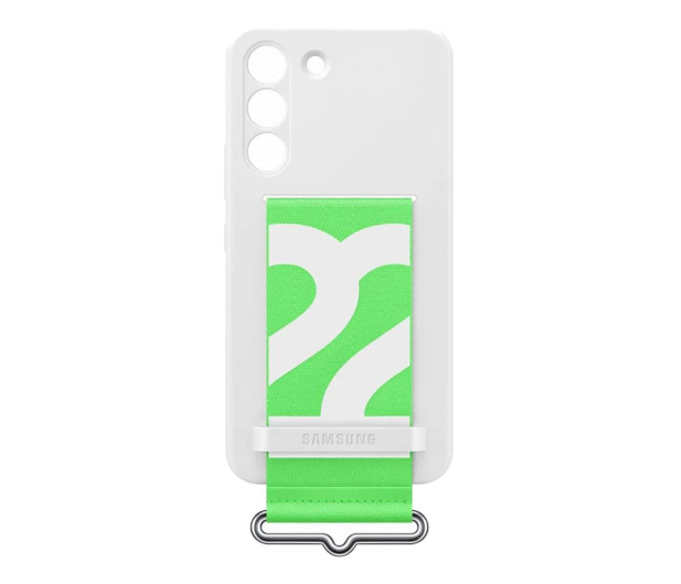 Samsung Silicone Cover z paskiem do Galaxy S22 białe - 718267 - zdjęcie 1