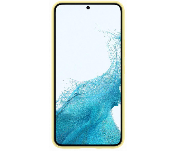 Samsung Silicone Cover do Galaxy S22 żółty - 718276 - zdjęcie 2