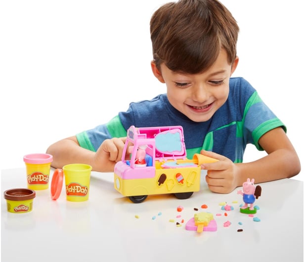 Play-Doh Świnka Peppa Samochód z lodami - 1034851 - zdjęcie 5