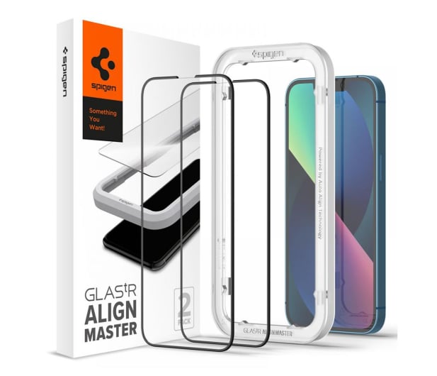 Spigen Glass FC AlignMaster 2-pack do iPhone 13/13 Pro - 722246 - zdjęcie