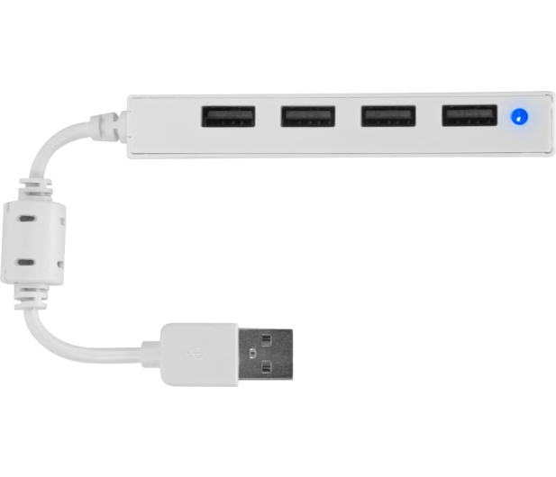 SpeedLink SNAPPY SLIM USB Hub, 4x USB 2.0 biały - 691098 - zdjęcie 2