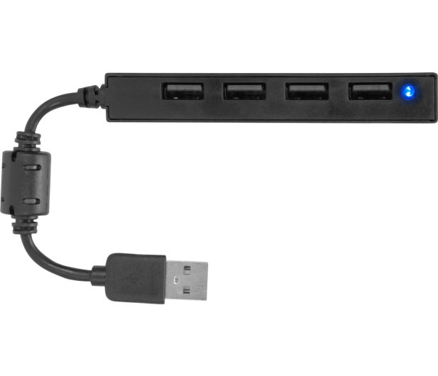 SpeedLink SNAPPY SLIM USB Hub, 4x USB 2.0 czarny - 691095 - zdjęcie 2