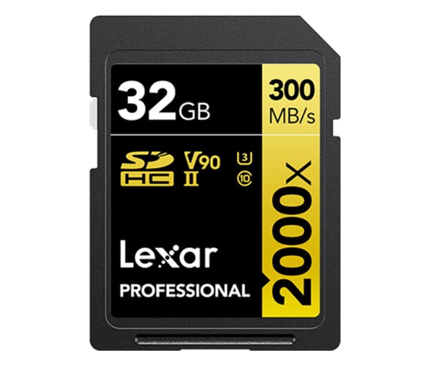 Lexar 32GB 2000x Professional SDHC UHS-II U3 V90 - 716620 - zdjęcie