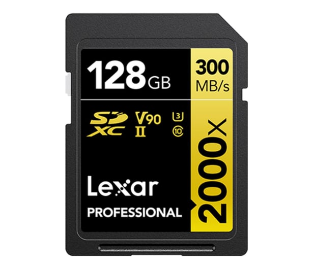 Lexar 128GB 2000x Professional SDXC UHS-II U3 V90 - 716624 - zdjęcie