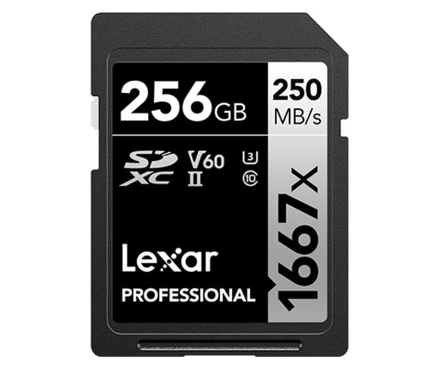 Lexar 256GB 1667x Professional SDXC UHS-II U3 V60 - 716617 - zdjęcie 1