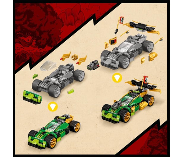 LEGO Ninjago®  71763 Samochód wyścigowy Lloyda Evo - 1032238 - zdjęcie 6