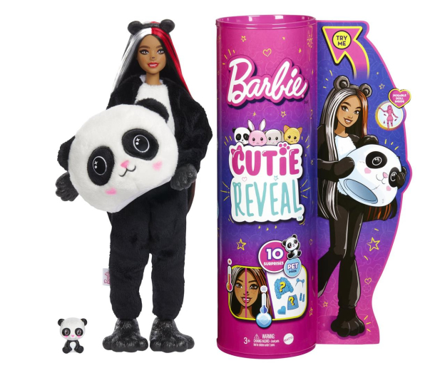 Barbie Cutie Reveal Lalka w przebraniu pandy - 1035721 - zdjęcie 4
