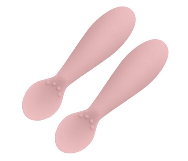 EZPZ Silikonowa łyżeczka Tiny Spoon 2 szt. pastelowy róż - 1034351 - zdjęcie