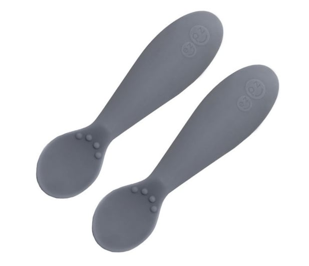 EZPZ Silikonowa łyżeczka Tiny Spoon 2 szt. szara - 1034350 - zdjęcie